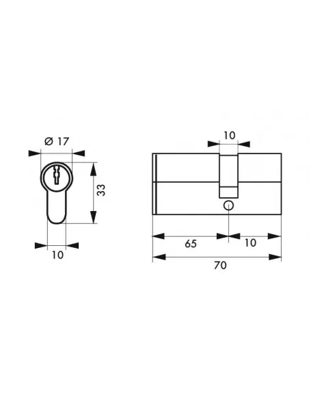 Cylindre profile hg5+ 65x10 nick 3cl