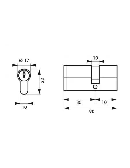 Cylindre profile hg5+ 80x10 nick 3cl