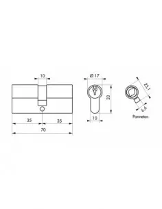 Cylindre 35 x 35 mm 2