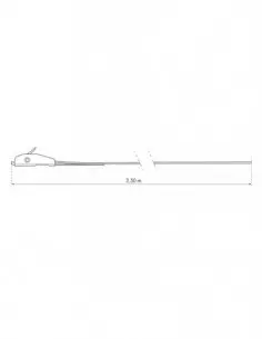 Sangle de serrage, 2.5m à boucle autoserrante, rouge - THIRARD 2