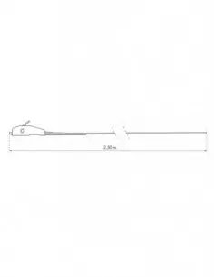 Set de 2 sangles à boucle autoserrante largeur 25mm x 2,50m 2