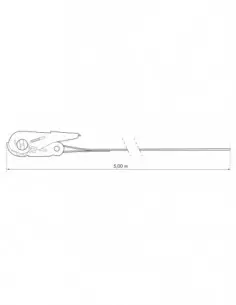 Set de 2 sangles à cliquet largeur 25mm x 5,00m 2