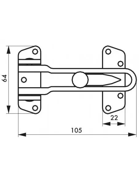 Entrebailleur de porte eco doré