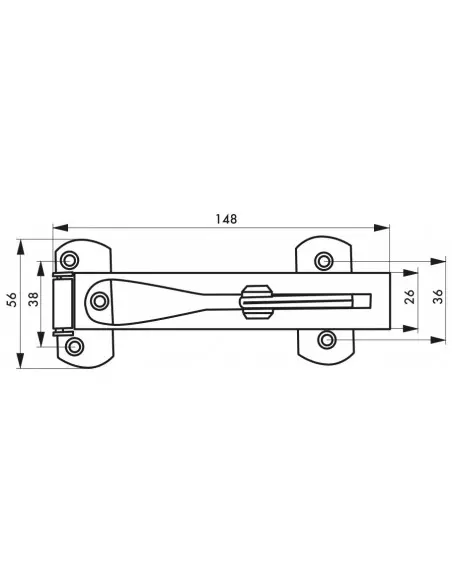 Entrebailleur de porte inox