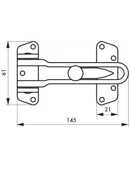 Entrebailleur de porte pour porte à recouvrement