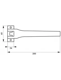 Ferme-porte automatique pour porte légère - anodisé argent 2