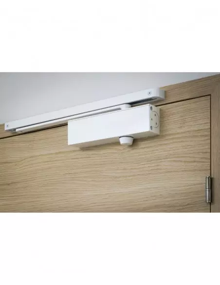 Ferme-porte automatique hydraulique Design force 3, bras coulissant, blanc - THIRARD