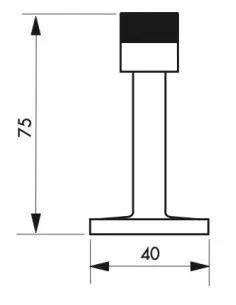Butoir balustre 70 mm 2
