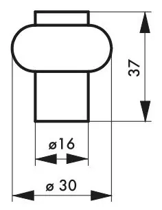 Butoir de sol Ø 30 mm à réhausse 2