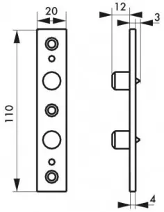 Protege gonds la paire 2