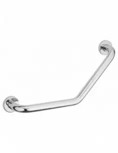 Barre de maintien angle 135° Ø32mm l.350mm - inox poli