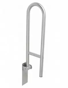Barre de maintien rabattable Ø32mm l.700mm - inox poli 2