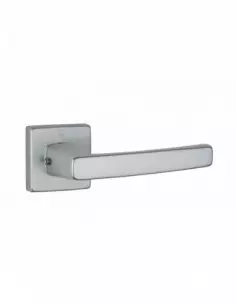 Paire de béquilles Archimede pour porte, carré 7mm, argent - THIRARD