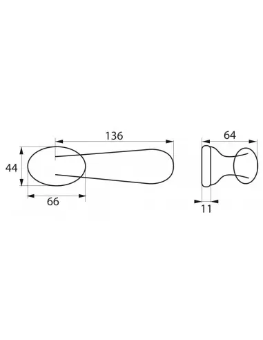 Paire de béquilles Gran prix pour porte, carré 7mm, argent - THIRARD Paire de béquilles Gran prix pour porte, carré 7mm, argent - THIRARD