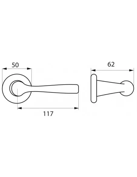 Béquille double lunar aspect inox f9