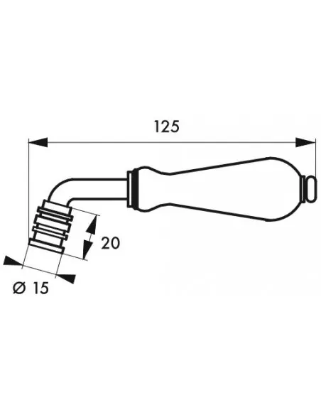 Bequille double carré 7 mm 2 portées