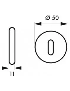 Paire de rosaces trou de clé 2