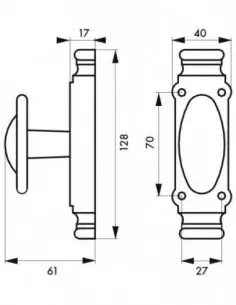 Accessoires pour cremone, guide + chapiteaux + gâches 2