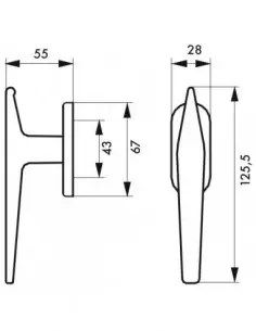 Béquille entrebailleur de fenêtre leto/maàa champ. 2