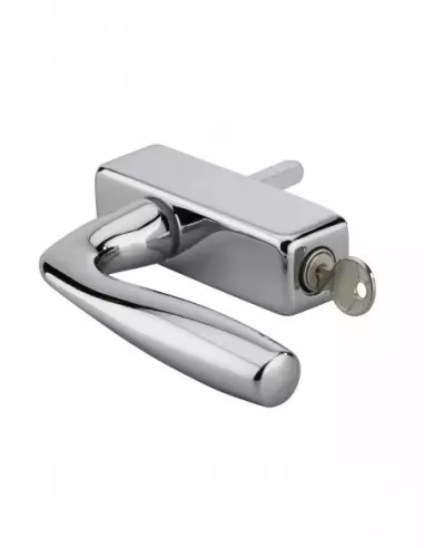 Béquille Shark pour fenêtre, chromé poli, 1 clé - THIRARD Béquille Shark pour fenêtre, chromé poli, 1 clé - THIRARD