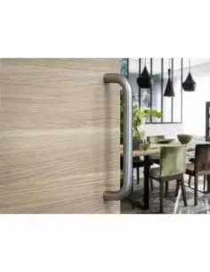 Paire de poignées tirage inox d 25 de porte battante - ea 300mm 2