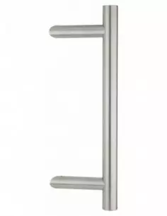 Paire de poignées tirage inox d 30 de porte battante - ht 400mm