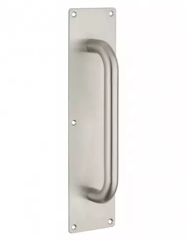 Poignée tirage inox avec plaque 300x75 mm