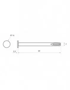 Carré borgne 7 x 100mm 2