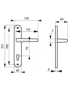 Chantilly anodisé inox trou de cylindre, i 2
