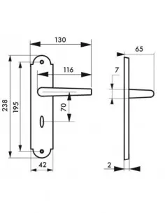 Charon à condamnation acier rouillé 2