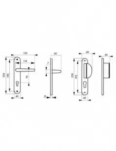 Crecy trou de cylindre, i pour porte palère 2