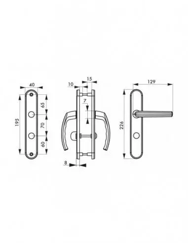 Sultane à condamnation inox f9 Sultane à condamnation inox f9