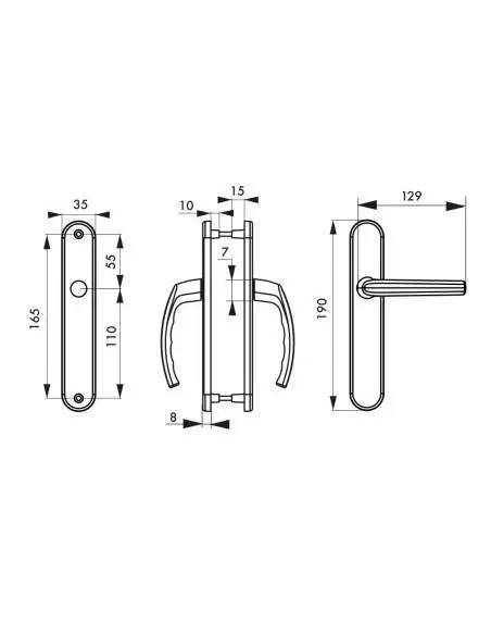 Sultane sans trou bdc inox f9