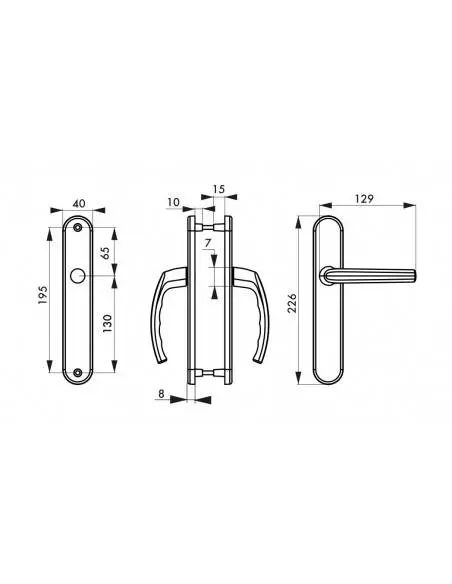 Sultane sans trou inox f9