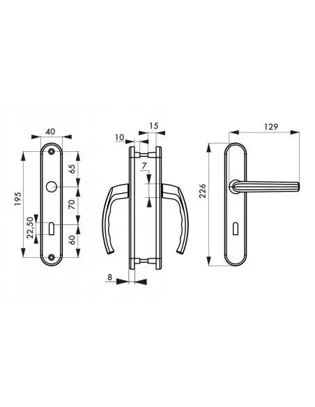 Sultane trou de clé, l inox f9