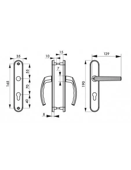 Sultane trou de cylindre, i inox f9