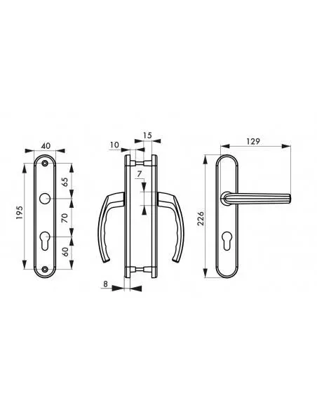 Sultane trou de cylindre, i inox f9