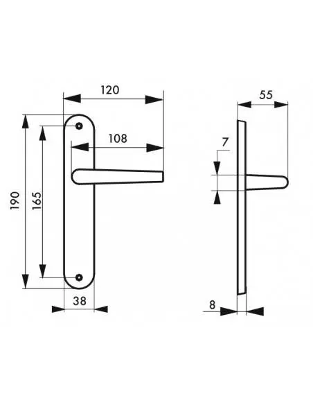 Vesta sans trou bdc entr'axes 165mm