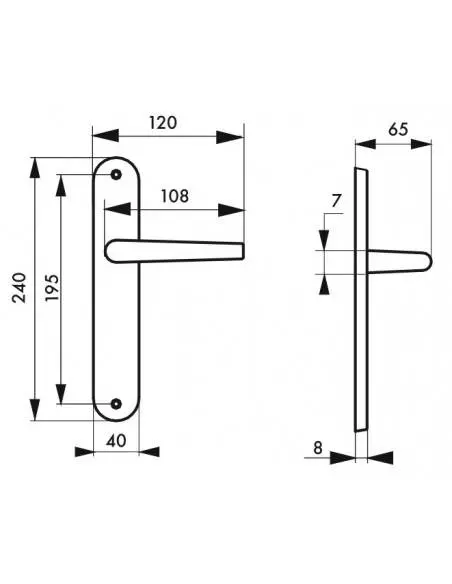 Vesta sans trou bdc entr'axes 195mm