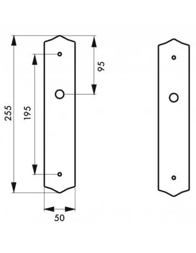 Plaque de proprete trou de décondamnation Plaque de proprete trou de décondamnation