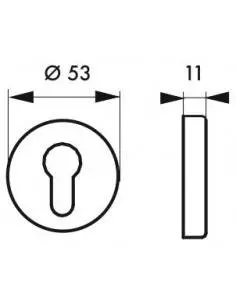 Paire de rosaces argent cylindre 2
