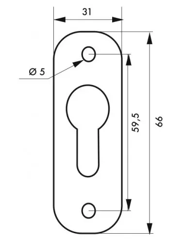 Paire de rosaces cylindre noir 9005 Paire de rosaces cylindre noir 9005