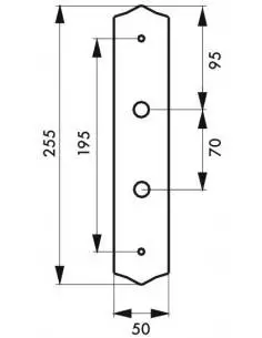 Plaque de proprete bouton de condamnation 2