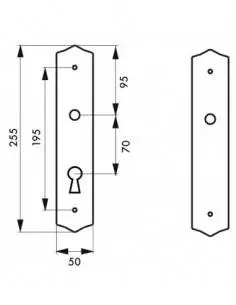 Plaque de proprete trou de clé 2