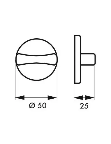 Rosace anodisé inox condamnation et décondamnation Rosace anodisé inox condamnation et décondamnation