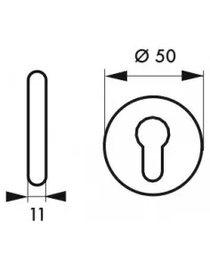 Rosace blanc trou de cylindre (la paire) 2