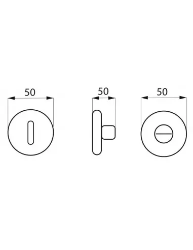 Rosace clé (la paire) Rosace clé (la paire)