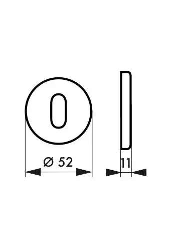 Rosace clé (la paire) Rosace clé (la paire)