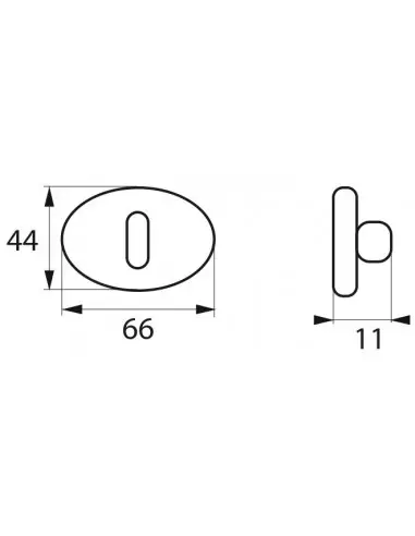 Rosace clé (la paire) Rosace clé (la paire)
