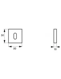 Paire de rosaces Archimede, trou de clé, couleur F2 - THIRARD 2